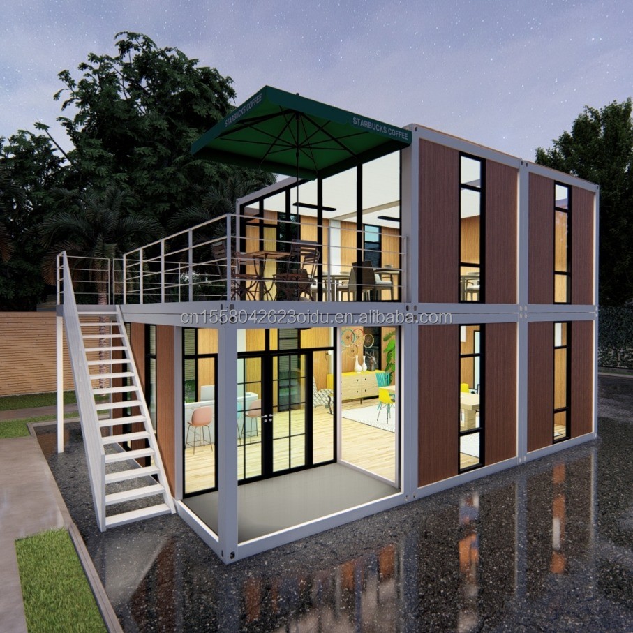 Multiwall Container 20ft/40ft Easy Move Prefabricated Flat Pack Container Wall 50/75/100mm ...