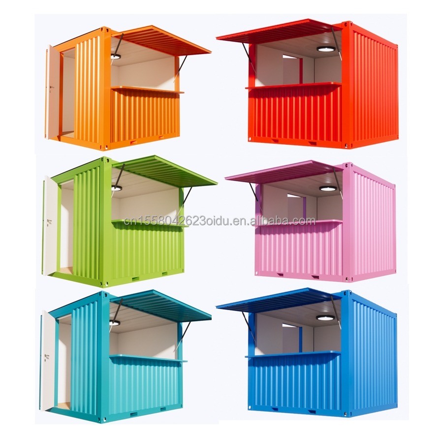 Shipping Container Mini Market 10ft Fast Food Mini Mobile Container Coffee Bar Houses Modern Design ...
