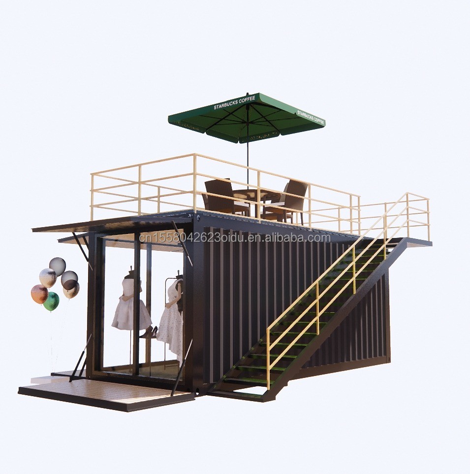 Supermarket Prefabricated Container Store for Family Coffee Bar in ...