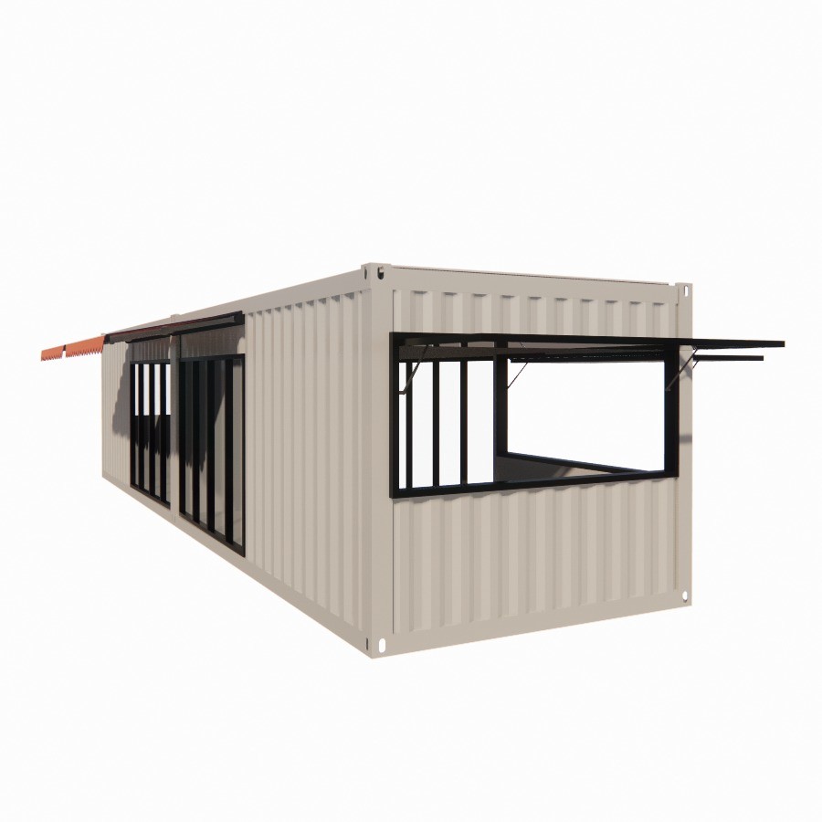 Modular Container Kiosk 20ft 40ft Portable Kiosk Modified Prefab Modular Coffee Shop Shipping ...