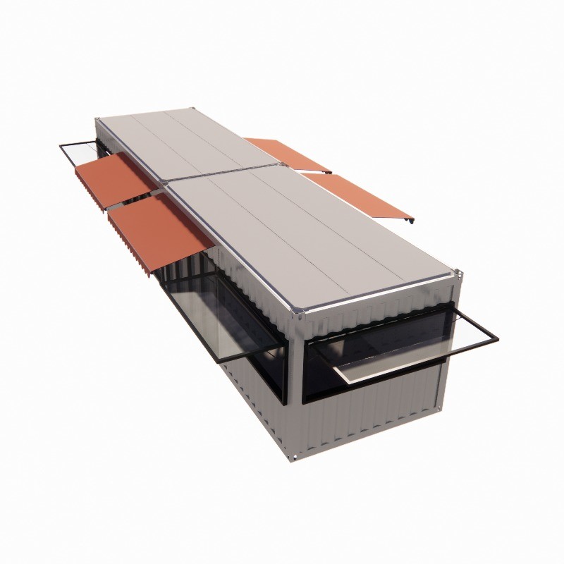 Modular Container Kiosk 20ft 40ft Portable Kiosk Modified Prefab Modular Coffee Shop Shipping ...