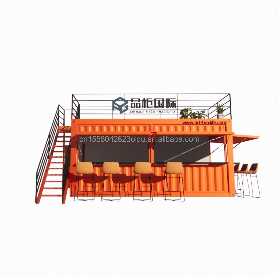 Shop Window Container Affordable 20ft or 40ft Shipping Container Prefabricated Shops Stores ...
