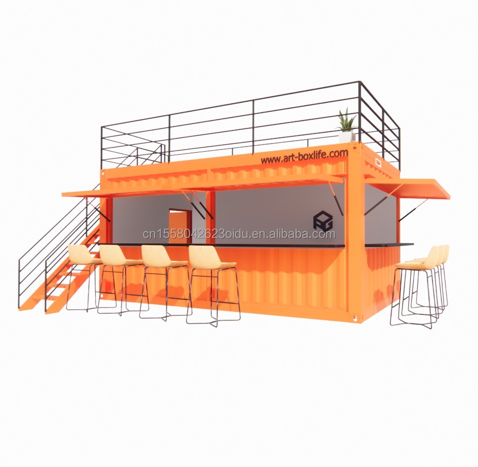 Shop Window Container Affordable 20ft or 40ft Shipping Container Prefabricated Shops Stores ...