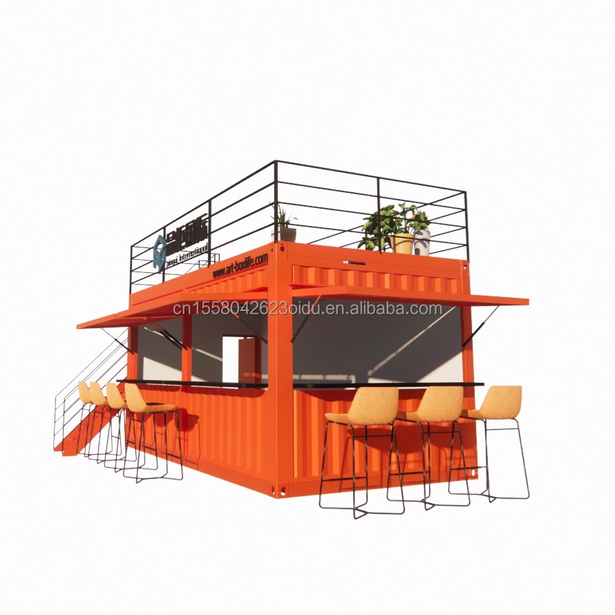 Shop Window Container Affordable 20ft or 40ft Shipping Container Prefabricated Shops Stores ...