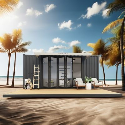 Log 20ft Eco-Friendly Flat Pack Container House Prefabricated Sustainable Construction Steel Structure Resilient Rain Wind Snow Shop