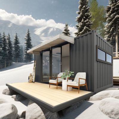 Log 20ft Eco-Friendly Flat Pack Container House Prefabricated Sustainable Construction Steel Structure Resilient Rain Wind Snow Shop