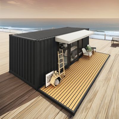 Log 20ft Eco-Friendly Flat Pack Container House Prefabricated Sustainable Construction Steel Structure Resilient Rain Wind Snow Shop