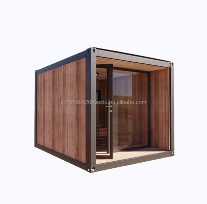 10ft Mini Prefab Modular Mobile Shipping Container Small Size Office House with 50/75/100mm Wave Sandwich Panel Walls