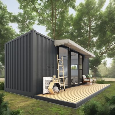 Log 20ft Eco-Friendly Flat Pack Container House Prefabricated Sustainable Construction Steel Structure Resilient Rain Wind Snow Shop
