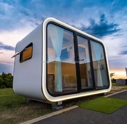 Galvanized Steel Square Tubes Customizable Space Capsule House for Large Space and Moveable Prefabricated Apple House