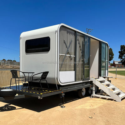 Galvanized Steel Square Tubes Customizable Space Capsule House for Large Space and Moveable Prefabricated Apple House