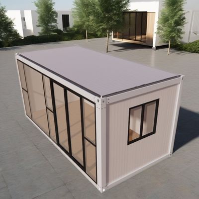 Galvanized Steel Bending 20ft Prefabricated Modular Steel Housing Eco-Friendly Container Homes for Outdoor Living Store