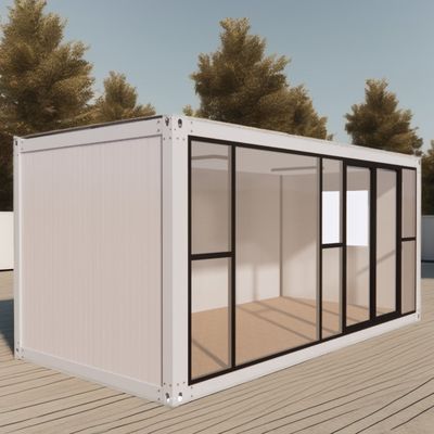 Galvanized Steel Bending 20ft Prefabricated Modular Steel Housing Eco-Friendly Container Homes for Outdoor Living Store