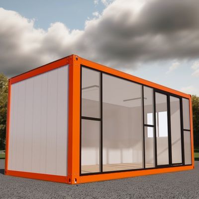 Galvanized Steel Bending 20ft Prefabricated Modular Steel Housing Eco-Friendly Container Homes for Outdoor Living Store