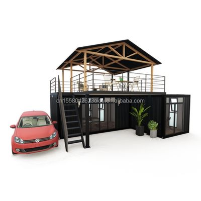Log Design Green House Container with Intelligent Modular Prefabricated Tiny House and Alluminum Alloy Window Material
