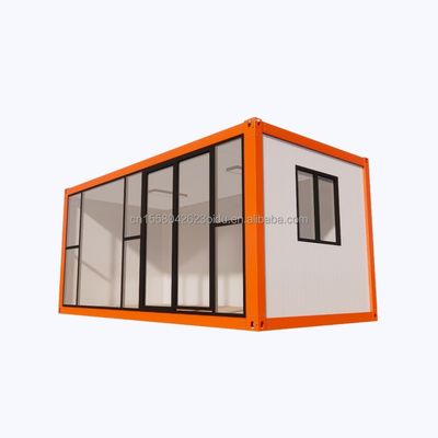 Galvanized Steel Bending 20ft Prefabricated Modular Steel Housing Eco-Friendly Container Homes for Outdoor Living Store