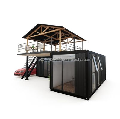 Log Design Green House Container with Intelligent Modular Prefabricated Tiny House and Alluminum Alloy Window Material