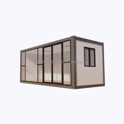 Galvanized Steel Bending 20ft Prefabricated Modular Steel Housing Eco-Friendly Container Homes for Outdoor Living Store