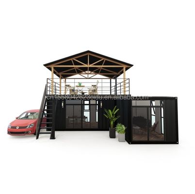 Log Design Green House Container with Intelligent Modular Prefabricated Tiny House and Alluminum Alloy Window Material