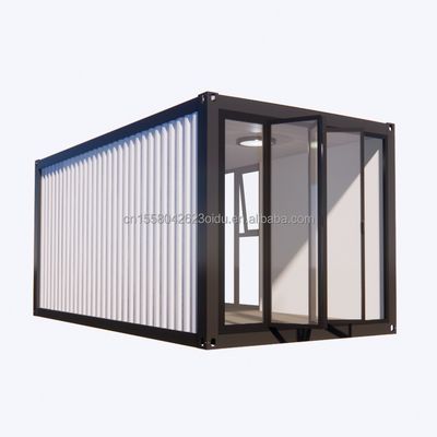 Galvanized Steel Bending 20ft Prefabricated Modular Steel Housing Eco-Friendly Container Homes for Outdoor Living Store