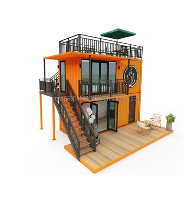 Other Wall 50/75/100mm Wave Sandwich Panel 20FT 40FT Prefab Mini Pop-up Shop Container Coffee Shop/Bar/Fast-food