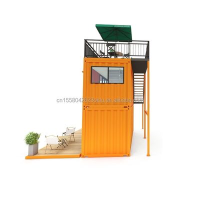 Other Wall 50/75/100mm Wave Sandwich Panel 20FT 40FT Prefab Mini Pop-up Shop Container Coffee Shop/Bar/Fast-food