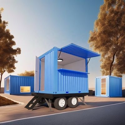 Customized Color 10ft Mobile Tiny House on Wheels Furnished Prefabricated Modular Steel Sandwich Panel Hotel Best Value