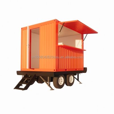 Customized Color 10ft Mobile Tiny House on Wheels Furnished Prefabricated Modular Steel Sandwich Panel Hotel Best Value