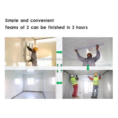 Customized Color 10ft Mobile Tiny House on Wheels Furnished Prefabricated Modular Steel Sandwich Panel Hotel Best Value