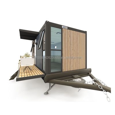 20ft or 40ft Fully Equipped Container House on Wheels with Modern Design and Sandwich Panel Material