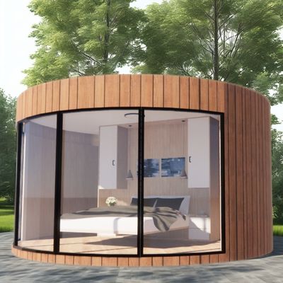 Modern Design Light Luxury Large Capacity Modular Round Tiny House Assembled with Light Steel and Sandwich Panel Material