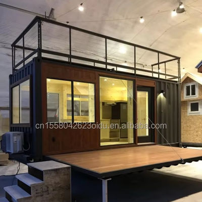Modern Design Customized Color Steel Fabricated Fast Install Prefab Modular Homes on Wheels for Mobile Camping Trailer