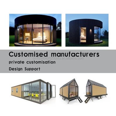 Modern Design Light Luxury Large Capacity Modular Round Tiny House Assembled with Light Steel and Sandwich Panel Material