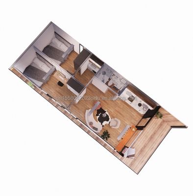 Outdoor Modern Design Prefabricated Container House with Alluminum Alloy Window and Customized Color Made of Sandwich Panel