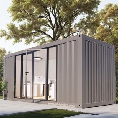 50/75/100mm Wave Sandwich Panel Wall Modern 20ft 40ft Steel Container Houses Flat Pack Prefabricated House for Office