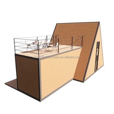Customizable and Durable Wooden A-Shaped Steel Structure House for Modern Prefabricated Triangular Homes