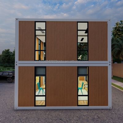 20ft/40ft Easy Move Prefabricated Flat Pack Container Wall 50/75/100mm Wave Sandwich Panel Portable Storage for Shop
