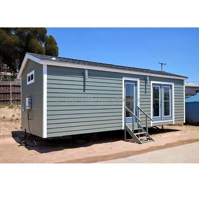 Outdoor Prefab Triangular Roof Steel Sandwich Panel House with Galvanized Steel Square Tubes Main Structure