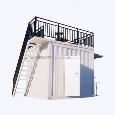 Custom Mobile Store 10ft and 20ft Movable Shipping Container Coffee Shops Main Structure Galvanized Steel Square Tubes