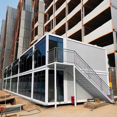 Galvanized Steel Square Tubes Main Structure Customized Color 20ft Container House Prefabricated Temporary Office/Shop/Villa