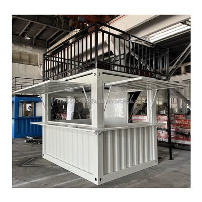Australian Standards Mobile Store Customized 10 Foot 20 Foot Mobile Container Pop-Up Coffee Bar with Aluminum Alloy Windows