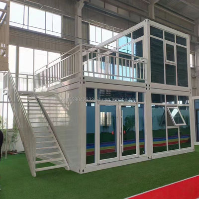Galvanized Steel Square Tubes Main Structure Customized Color 20ft Container House Prefabricated Temporary Office/Shop/Villa