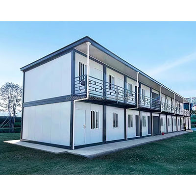 Galvanized Steel Square Tubes Main Structure Customized Color 20ft Container House Prefabricated Temporary Office/Shop/Villa