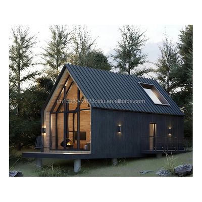 Modern Design Tiny House on Wheels Steel Material Outdoor Camping Garden Building Kit with 50/75/100mm Wave Sandwich Panel