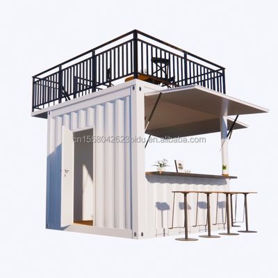 Australian Standards Mobile Store Customized 10 Foot 20 Foot Mobile Container Pop-Up Coffee Bar with Aluminum Alloy Windows