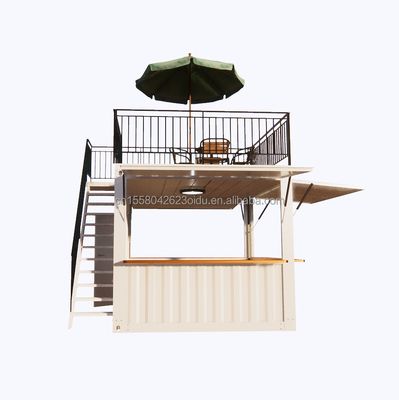 Australian Standards Mobile Store Customized 10 Foot 20 Foot Mobile Container Pop-Up Coffee Bar with Aluminum Alloy Windows