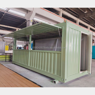 Park Container House Stylish Prefab Houses for Unique Kiosk Concept 10ft 20ft Kitchen Coffee Bar Container
