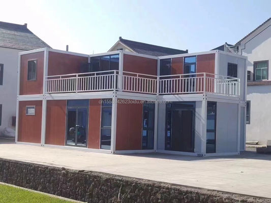 Quick Build Container Material Homes for Resort Vacations and Farmhouses Three Bedrooms Wall 50/75/100mm Wave Sandwich Panel