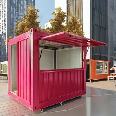 10FT Mini Pop-up Container House for Coffee Shop Bar Fast-Food Restaurant Convenience Store Kiosk or Booth Window material