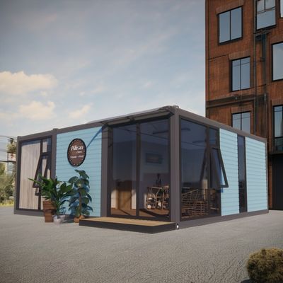 20ft or 40ft Eco-Friendly Container Made of Steel and Sandwich Panel for Clothing Store Restaurant Hotel